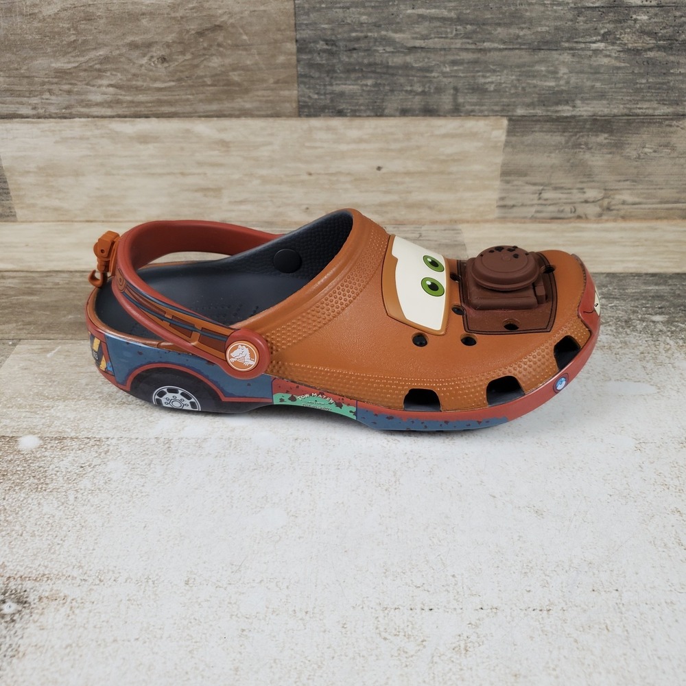Crocs Cars Mater Classic Unisex Clog Mens 8 / Womens 10 Rusty Brown Slingback